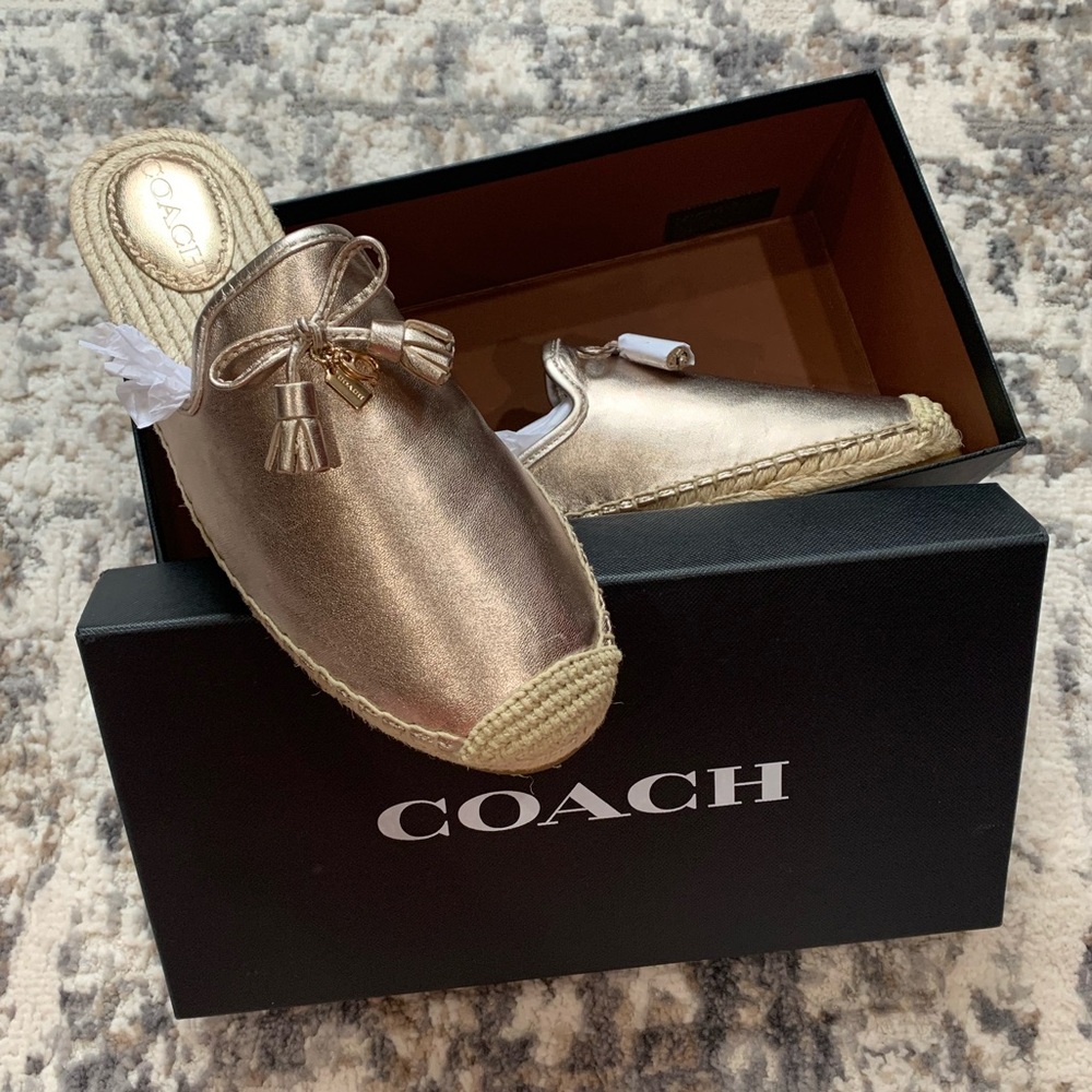 COACH Champagne Cassidy Mtle Espadrille Flats